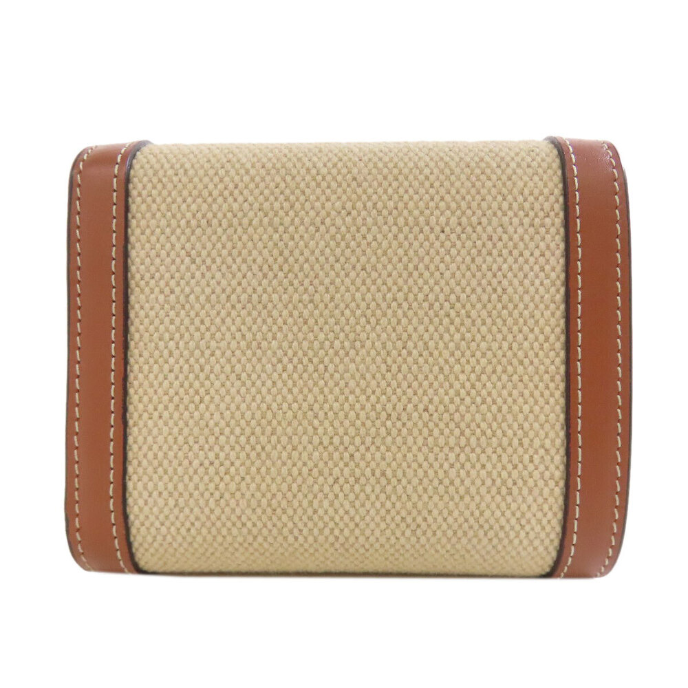 Celine bifold Wallet Triomphe leather canvas